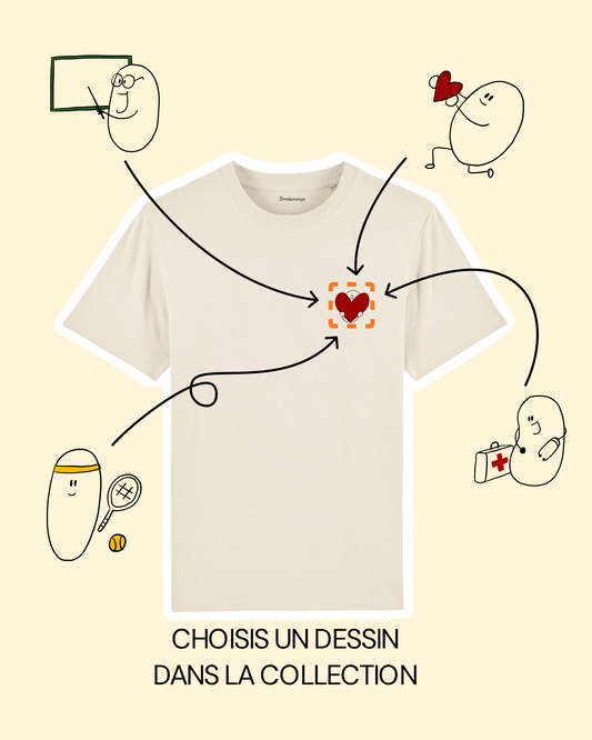 Kit broderie personnalisé sur t-shirt - Patate
