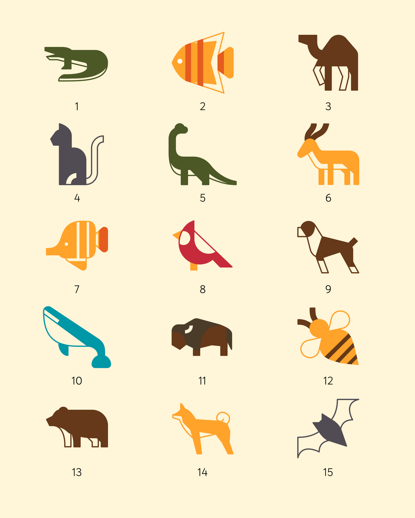Kit broderie débutant sur t-shirt - Animaux